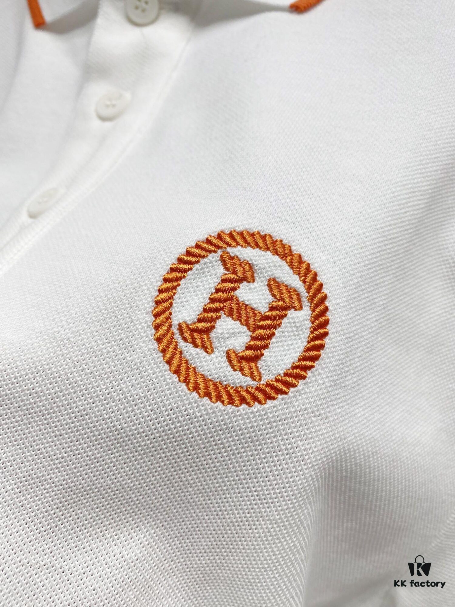 6931a25cccd8ab3d7af96745 Hermes 25SS Classic H Embroidered Short-Sleeve Polo Shirt