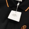 6931a25cccd8ab3d7af9674e Hermes 25SS Classic H Embroidered Short-Sleeve Polo Shirt