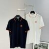 6931a25eccd8ab3d7af96756 Hermes 2025 SS Summer New Arrival Color-Blocked Collar Knit Polo Shirt, 100% Piqué Cotton, Smooth 16-Gauge Knitted Short-Sleeve, Super Soft and Delicate Texture, Premium Feel with Low-Key Luxury