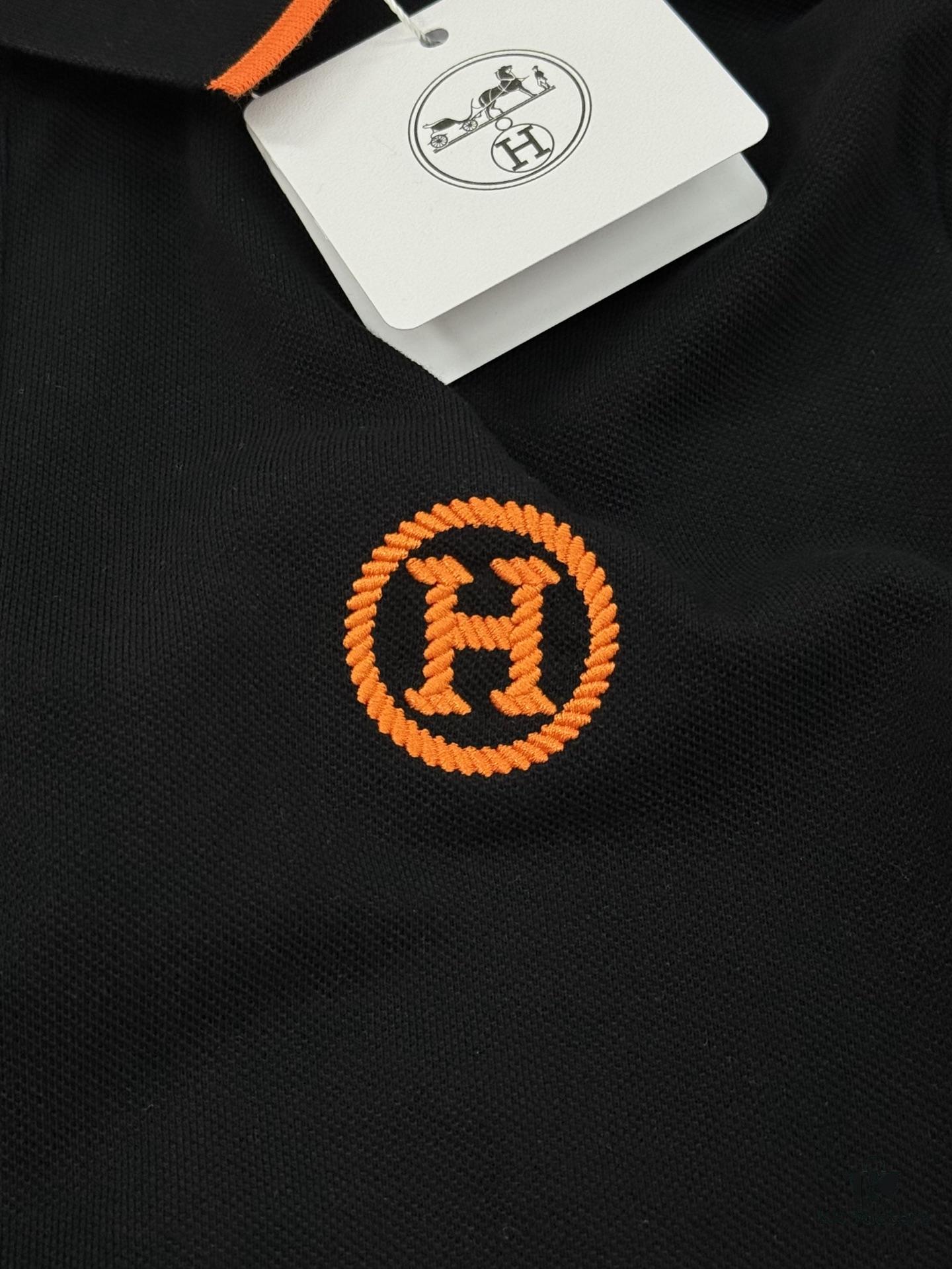 6931a25eccd8ab3d7af9675c Hermes 2025 SS Summer New Arrival Color-Blocked Collar Knit Polo Shirt, 100% Piqué Cotton, Smooth 16-Gauge Knitted Short-Sleeve, Super Soft and Delicate Texture, Premium Feel with Low-Key Luxury