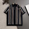 6931a25fccd8ab3d7af9675f High-Quality Hermès 2025 Spring/Summer New Men's Notched Collar Short-Sleeve T-Shirt