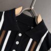 6931a25fccd8ab3d7af96761 High-Quality Hermès 2025 Spring/Summer New Men's Notched Collar Short-Sleeve T-Shirt