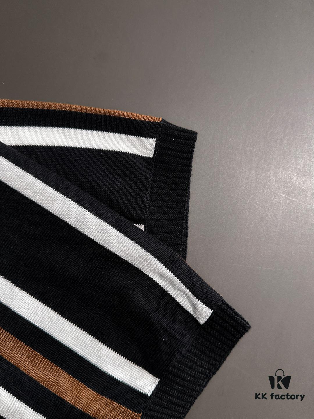 6931a25fccd8ab3d7af96763 High-Quality Hermès 2025 Spring/Summer New Men's Notched Collar Short-Sleeve T-Shirt