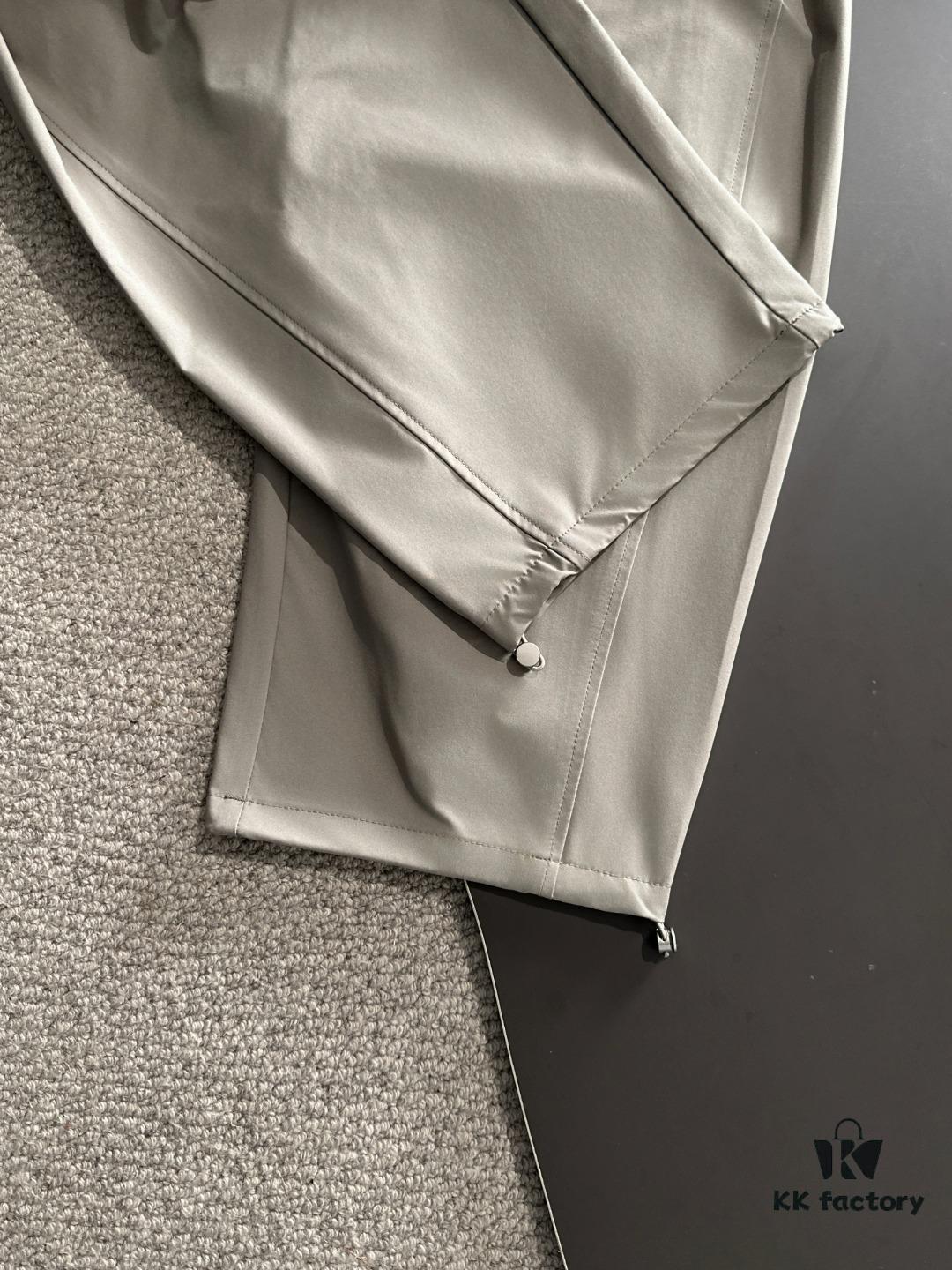 6931a260ccd8ab3d7af96775 Hermes 2025 Spring and Summer New Elastic Waist Casual Pants, Lightweight Custom Counter Fabric, Breathable and Comfortable, Exquisite Details, Brand Design Concept, High Quality, Soft and Smooth Touch