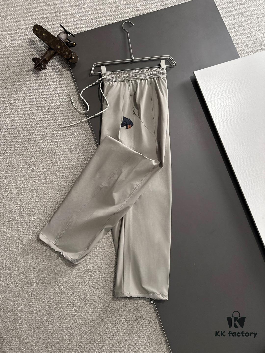 6931a260ccd8ab3d7af96777 Hermes 2025 Spring and Summer New Elastic Waist Casual Pants, Lightweight Custom Counter Fabric, Breathable and Comfortable, Exquisite Details, Brand Design Concept, High Quality, Soft and Smooth Touch