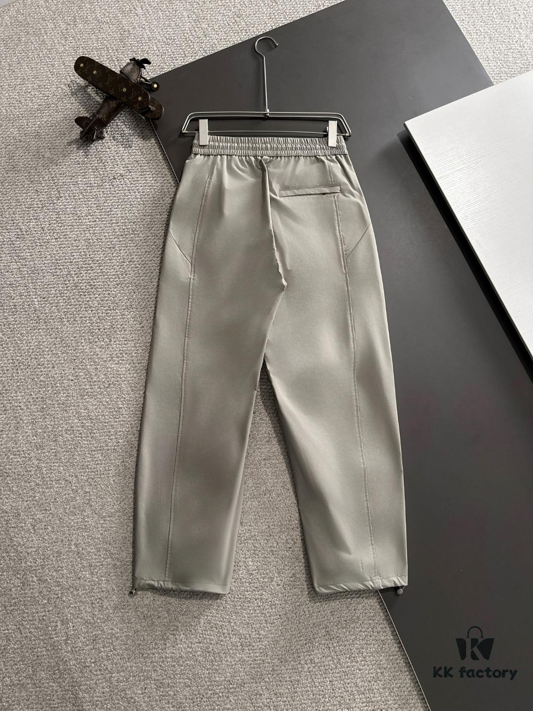 6931a260ccd8ab3d7af96779 Hermes 2025 Spring and Summer New Elastic Waist Casual Pants, Lightweight Custom Counter Fabric, Breathable and Comfortable, Exquisite Details, Brand Design Concept, High Quality, Soft and Smooth Touch