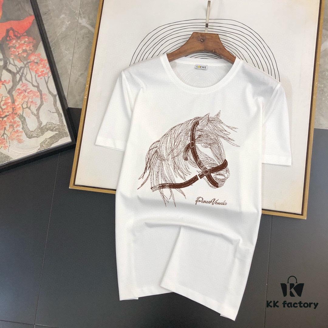 6931a262ccd8ab3d7af967a0 HERMES Men's Casual Short-Sleeve T-Shirt, Spring/Summer 2025 New Arrival, Premium Logo Craftsmanship, Imported Silk-Cotton Fabric, Stylish and Versatile Design
