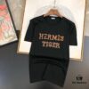 6931a262ccd8ab3d7af967aa HERMES Men's Casual Short-Sleeve T-Shirt, Premium Logo Design, Imported Silk-Cotton Fabric, Slim Fit Style, Spring/Summer 2025 New Arrival