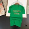 6931a262ccd8ab3d7af967ac HERMES Men's Casual Short-Sleeve T-Shirt, Premium Logo Design, Imported Silk-Cotton Fabric, Slim Fit Style, Spring/Summer 2025 New Arrival