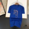 6931a263ccd8ab3d7af967ba HERMES Men's Casual Short-Sleeve T-Shirt, 2025 Spring/Summer New Arrival, Premium Logo Embroidery, High-End Imported Silk-Cotton Fabric, Stylish and Versatile Design