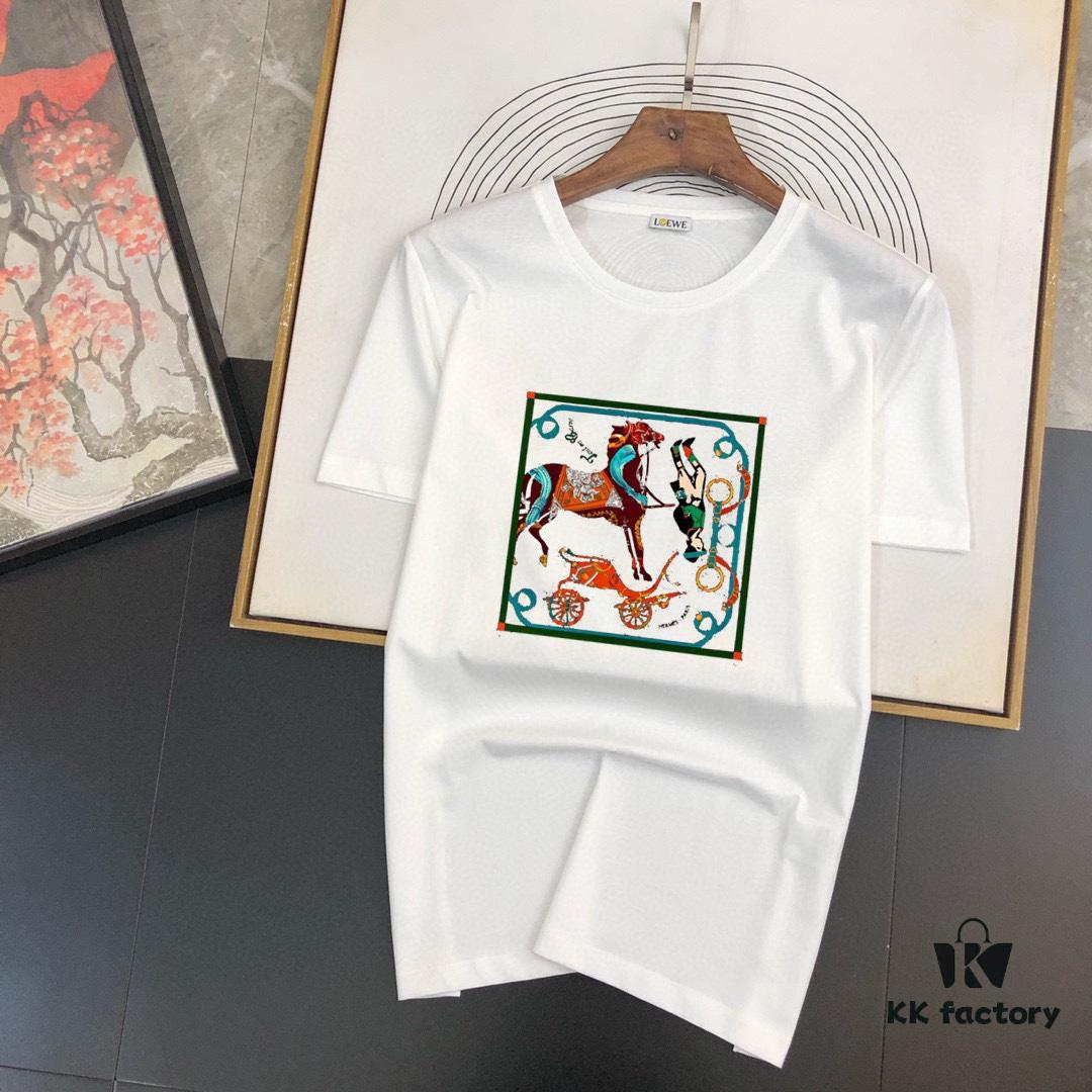 6931a264ccd8ab3d7af967c5 HERMES Men's Casual Short-Sleeve T-Shirt, 2025 Spring/Summer New Arrival, Premium Logo Craftsmanship, Imported Silk-Cotton Fabric, Stylish and Versatile Design