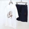 6931a264ccd8ab3d7af967ce HERMES Men's Short-Sleeve T-Shirt and Shorts Set, 2025 New Arrival, Official Website Synchronized Release, High-End Version Available, Exquisitely Soft and Comfortable Fabric, Three-Dimensional Tailoring for Superior Fit
