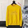 6931a265ccd8ab3d7af967da Hermes Men's Fall/Winter Classic Crew Neck Wool Pullover Sweater, 2025 New Arrival, Slim Fit Premium Blend Knitwear with Contrast Logo