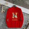 6931a266ccd8ab3d7af967e7 HERMES Men's Fall/Winter Classic Round-Neck Wool Pullover Sweater, 2025 New Arrival, Slim Fit Premium Wool Blend Knitwear with Contrast Logo, Timeless Elegant Design for All Occasions