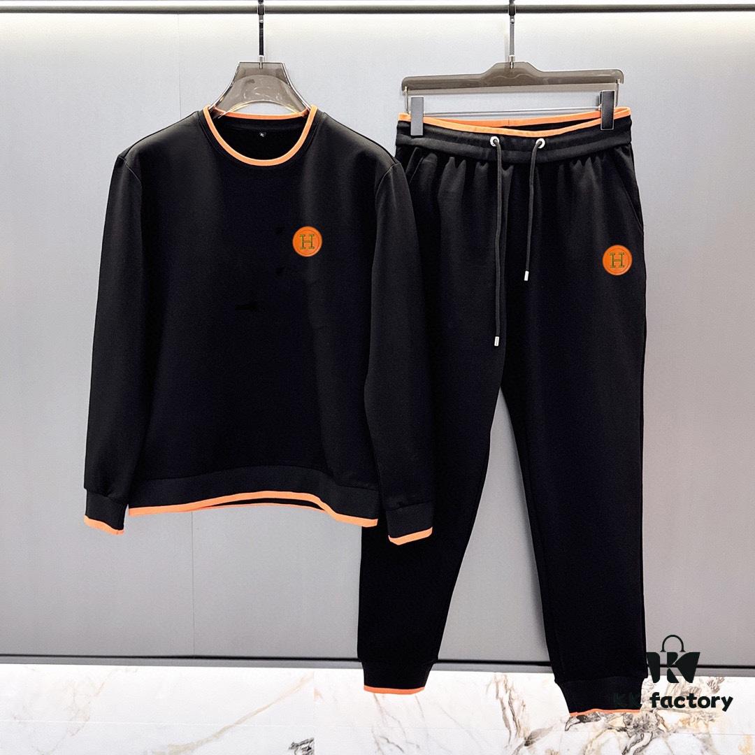 6931a267ccd8ab3d7af967fb HERMES Hoodie Set 2025 New Arrival Premium Natural Roman Cotton Official Original Version