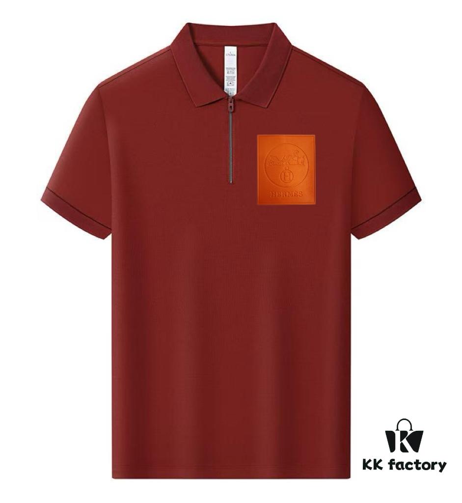 6931a26cccd8ab3d7af9684c Hermes Summer New Arrival Polo Shirt with Turn-down Collar, Short Sleeve Unisex T-shirt, Premium Custom Fabric from Boutique, Highly Breathable and Comfortable, Material: 71.6% Cotton, 25.3% Polyester, 3.1% Spandex