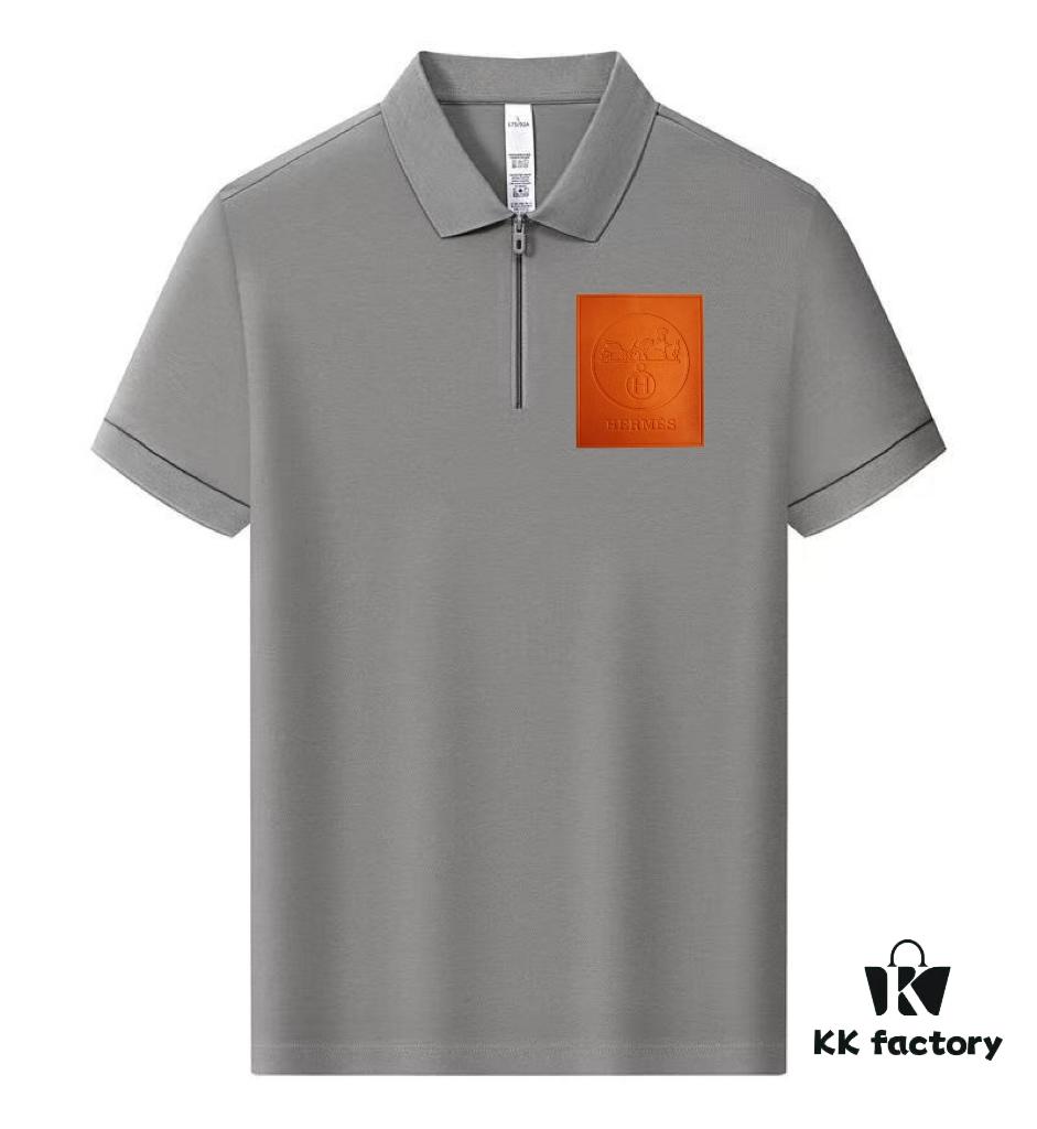 6931a26dccd8ab3d7af9684f Hermes Summer New Arrival Polo Shirt with Turn-down Collar, Short Sleeve Unisex T-shirt, Premium Custom Fabric from Boutique, Highly Breathable and Comfortable, Material: 71.6% Cotton, 25.3% Polyester, 3.1% Spandex
