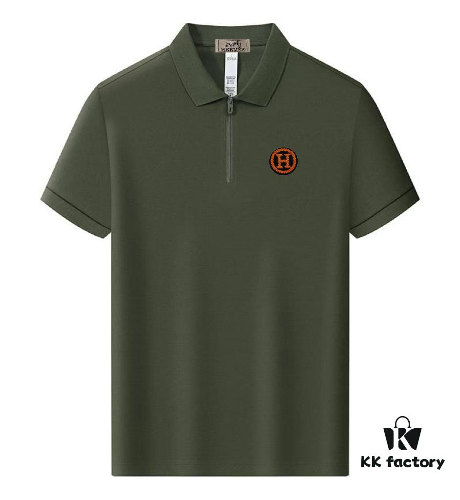 6931a26eccd8ab3d7af96853 Hermes Summer New Arrival Polo Shirt with Turn-down Collar, Short Sleeve Unisex T-shirt, Premium Custom Fabric, Highly Breathable and Comfortable, Material: 71.6% Cotton, 25.3% Polyester, 3.1% Spandex