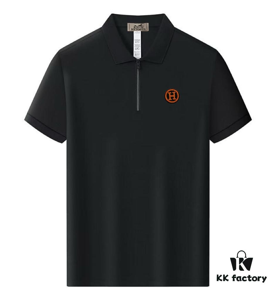 6931a26eccd8ab3d7af96855 Hermes Summer New Arrival Polo Shirt with Turn-down Collar, Short Sleeve Unisex T-shirt, Premium Custom Fabric, Highly Breathable and Comfortable, Material: 71.6% Cotton, 25.3% Polyester, 3.1% Spandex