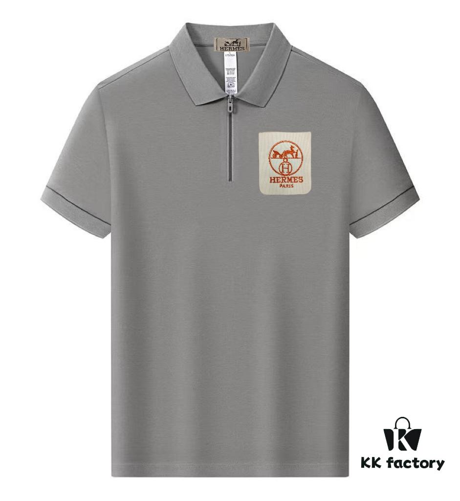 6931a26eccd8ab3d7af9685a Hermes Summer New Arrival Polo Shirt Men's and Women's Unisex Short Sleeve Turn-down Collar T-Shirt, Counter Custom Fabric, Highly Breathable and Comfortable, Material: 71.6% Cotton, 25.3% Polyester, 3.1% Spandex