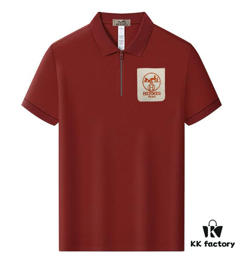 6931a26fccd8ab3d7af9685c Hermes Summer New Arrival Polo Shirt Men's and Women's Unisex Short Sleeve Turn-down Collar T-Shirt, Counter Custom Fabric, Highly Breathable and Comfortable, Material: 71.6% Cotton, 25.3% Polyester, 3.1% Spandex