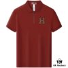 6931a272ccd8ab3d7af96871 Hermès Summer New Arrival Polo Shirt with Collar, Short Sleeve, Premium Custom Fabric, Breathable and Comfortable, 71.6% Cotton, 25.3% Polyester, 3.1% Elastane
