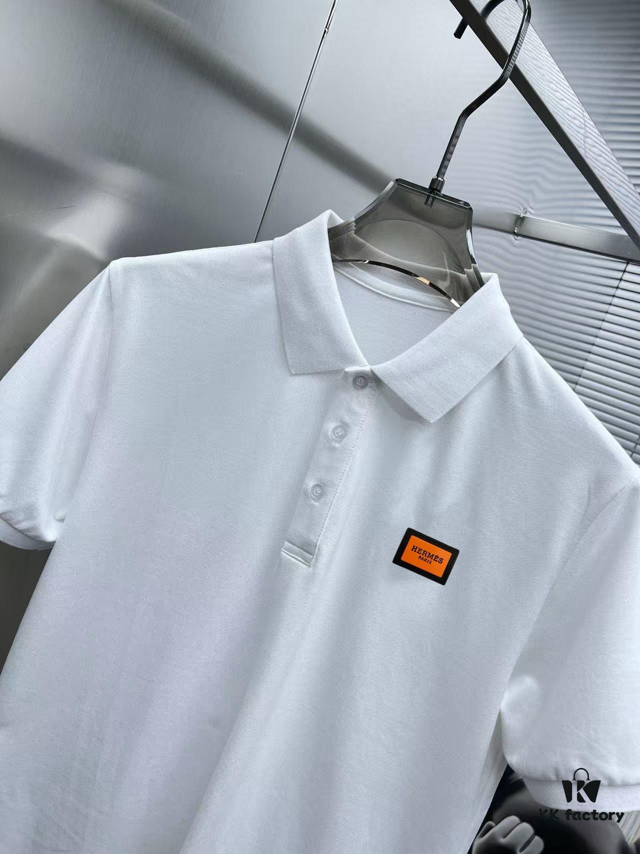 6931a276ccd8ab3d7af9688f Hermes Summer New Arrival Polo Shirt with Collar, Short Sleeve, Premium Custom Fabric, Breathable and Comfortable, Exquisite Design with Brand Elements, Soft and Smooth Texture, Leisure Cut with Excellent Fit
