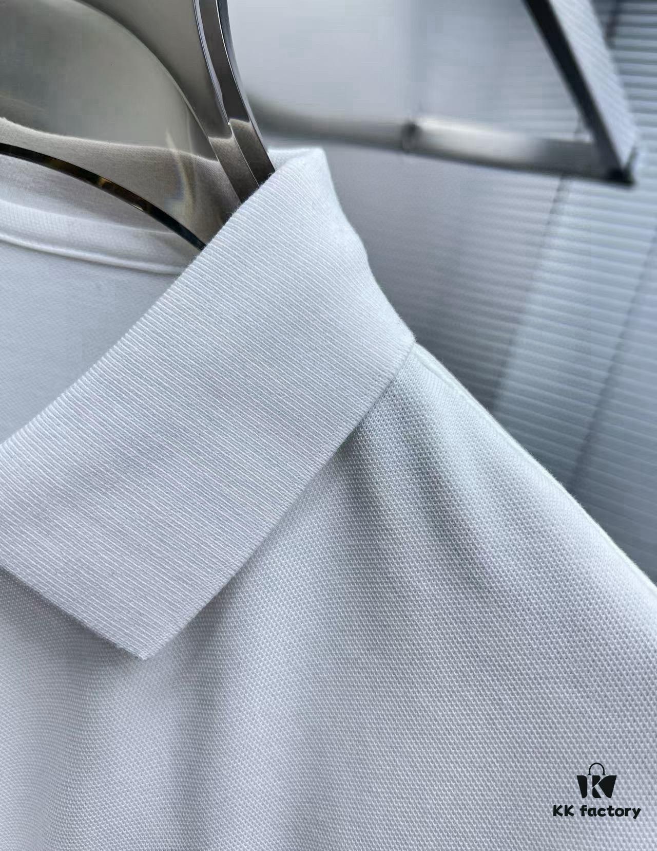 6931a276ccd8ab3d7af96890 Hermes Summer New Arrival Polo Shirt with Collar, Short Sleeve, Premium Custom Fabric, Breathable and Comfortable, Exquisite Design with Brand Elements, Soft and Smooth Texture, Leisure Cut with Excellent Fit