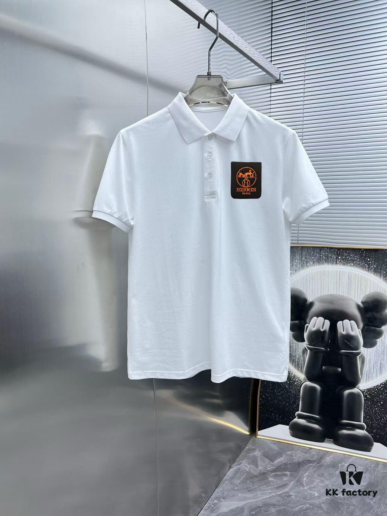 6931a277ccd8ab3d7af96898 Hermes Summer New Arrival Polo Shirt with Collar, Short Sleeve T-Shirt, Custom Counter Fabric, Highly Breathable and Comfortable, Exquisite Details, Brand-Inspired Design Concept, High Quality, Soft and Smooth Touch