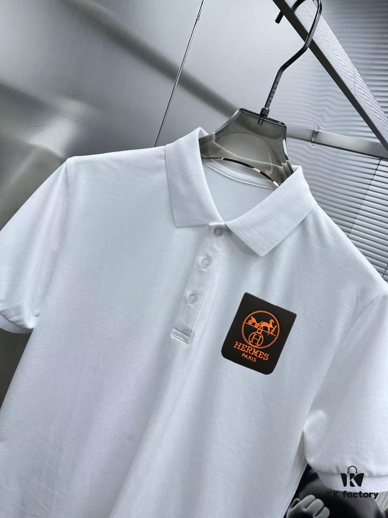 6931a277ccd8ab3d7af96899 Hermes Summer New Arrival Polo Shirt with Collar, Short Sleeve T-Shirt, Custom Counter Fabric, Highly Breathable and Comfortable, Exquisite Details, Brand-Inspired Design Concept, High Quality, Soft and Smooth Touch