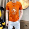 6931a27accd8ab3d7af968d3 HERMES Men's Casual Short-Sleeve T-Shirt, 2025 Spring/Summer New Arrival, Premium Logo Embroidery, High-End Imported Silk-Cotton Fabric, Stylish and Versatile Design