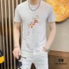 6931a27bccd8ab3d7af968db HERMES Men's Casual Short-Sleeve T-Shirt, Spring/Summer 2025 New Arrival, Premium Logo Embroidery, Imported Silk-Cotton Fabric, Classic Fit, Size M to 5XL (Up to 220 lbs)