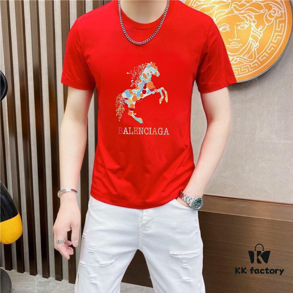 6931a27bccd8ab3d7af968dd HERMES Men's Casual Short-Sleeve T-Shirt, Spring/Summer 2025 New Arrival, Premium Logo Embroidery, Imported Silk-Cotton Fabric, Classic Fit, Size M to 5XL (Up to 220 lbs)