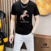 6931a27bccd8ab3d7af968de HERMES Men's Casual Short-Sleeve T-Shirt, Spring/Summer 2025 New Arrival, Premium Logo Embroidery, Imported Silk-Cotton Fabric, Classic Fit, Size M to 5XL (Up to 220 lbs)