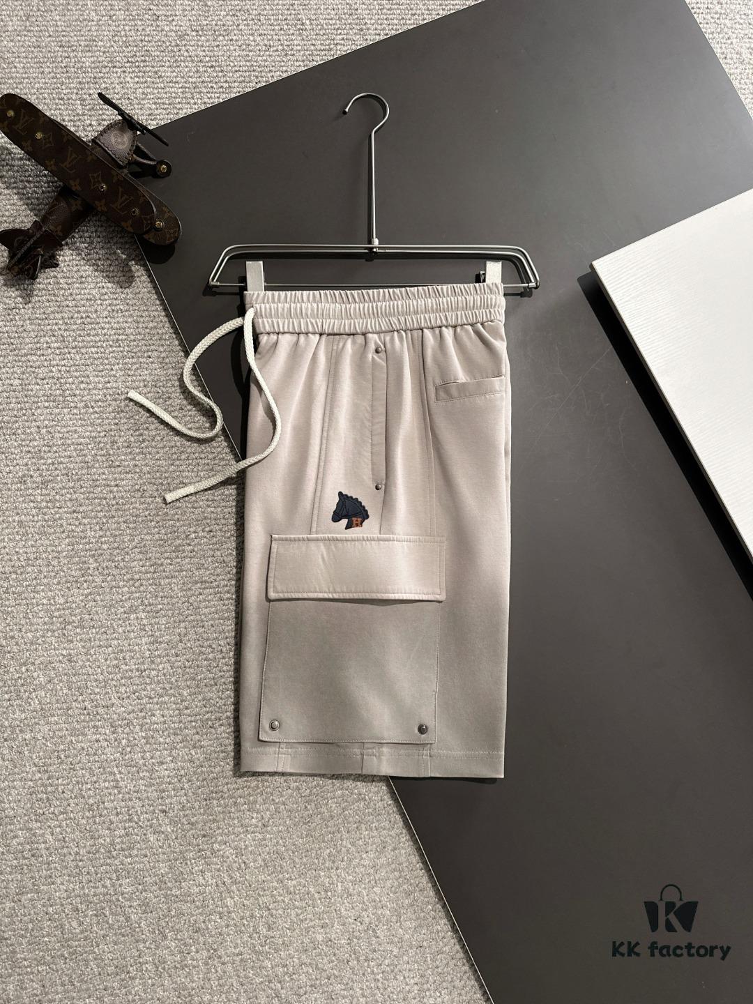 6931a27cccd8ab3d7af968ee Hermes 2025 Spring and Summer New Arrival Elastic Waist Casual Shorts, High-End Custom Fabric, Breathable and Comfortable, Exquisite Details, Premium Quality, Soft and Smooth Texture, Stylish Leisure Cut