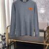 6931a280ccd8ab3d7af96922 Hermes 25SS Wool Long-Sleeve Base Layer Top, Italian Original Factory Order Channel, Highly Individual and Sophisticated Style, Chest Logo Design