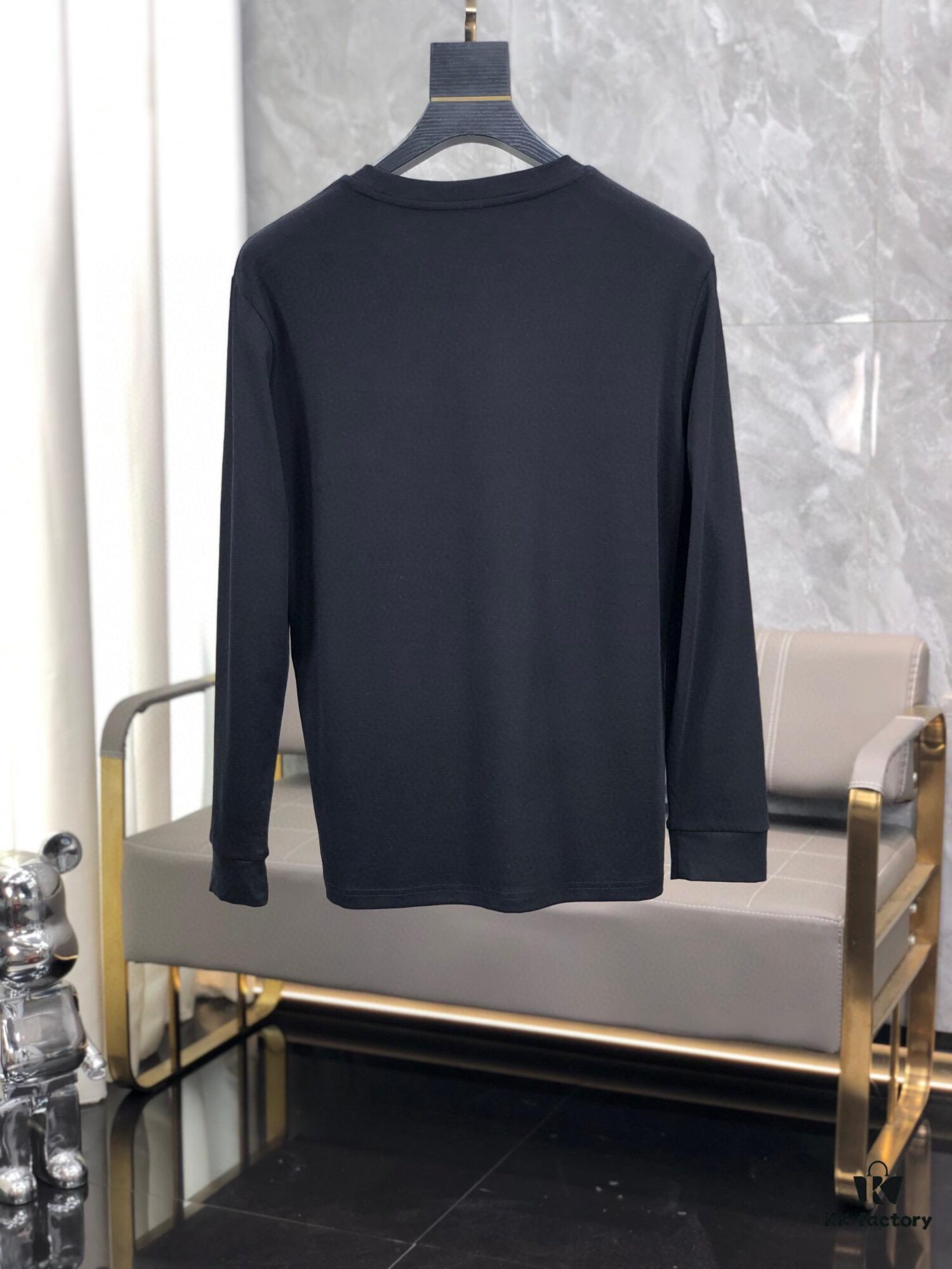 6931a280ccd8ab3d7af96926 Hermes 25SS Wool Long-Sleeve Base Layer Top, Italian Original Factory Order Channel, Highly Individual and Sophisticated Style, Chest Logo Design