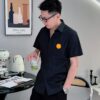 6931a280ccd8ab3d7af96933 Hermès* Stylish Slim-Fit Short-Sleeve Shirt, 100% Luthai Silk-Smooth Fabric, Comfortable and Breathable, Casual Shirt with Minimalist Fashion Design, Elegant and Versatile
