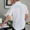 6931a281ccd8ab3d7af9693a Hermès* Stylish Slim-Fit Short-Sleeve Shirt, 100% Luthai Silk-Smooth Fabric, Comfortable and Breathable, Casual Shirt with Minimalist Fashion Design, Elegant and Versatile