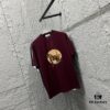 6931a281ccd8ab3d7af96947 Hermes 2025 Spring/Summer New Arrival Moon Horse Print Custom Double Gauze Plain Cotton Short Sleeve T-Shirt Unisex