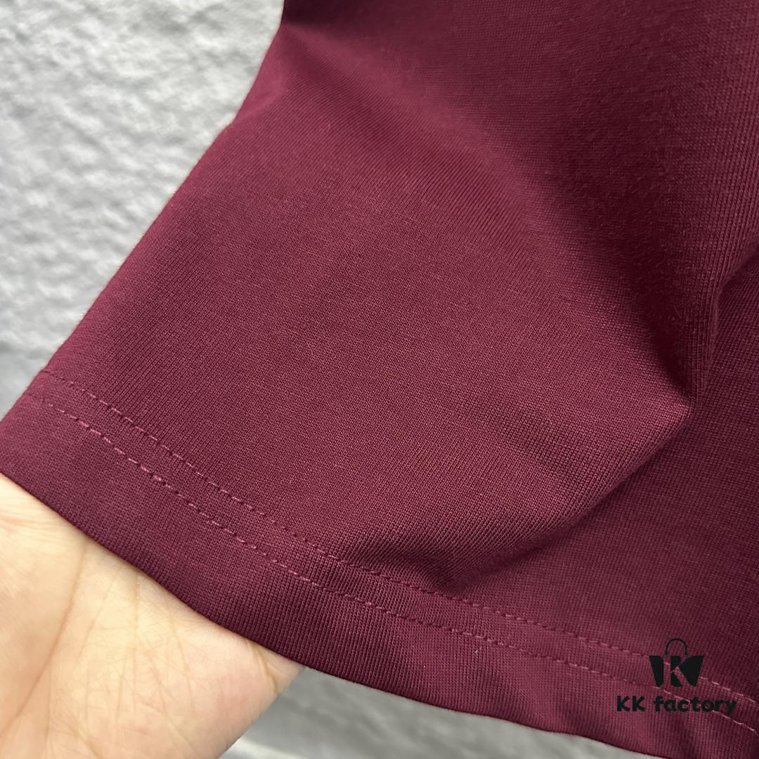 6931a282ccd8ab3d7af9694c Hermes 2025 Spring/Summer New Arrival Moon Horse Print Custom Double Gauze Plain Cotton Short Sleeve T-Shirt Unisex