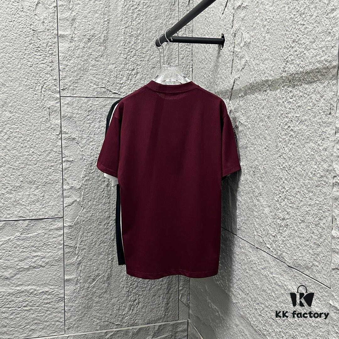 6931a282ccd8ab3d7af9694d Hermes 2025 Spring/Summer New Arrival Moon Horse Print Custom Double Gauze Plain Cotton Short Sleeve T-Shirt Unisex