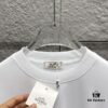 6931a282ccd8ab3d7af96951 Hermes 2025 Spring/Summer New Arrival Moon Horse Print Custom Double Gauze Plain Cotton Short Sleeve T-Shirt Unisex