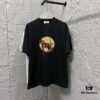 6931a282ccd8ab3d7af96957 Hermes 2025 Spring/Summer New Arrival Moon Horse Print Custom Double Gauze Plain Cotton Short Sleeve T-Shirt Unisex