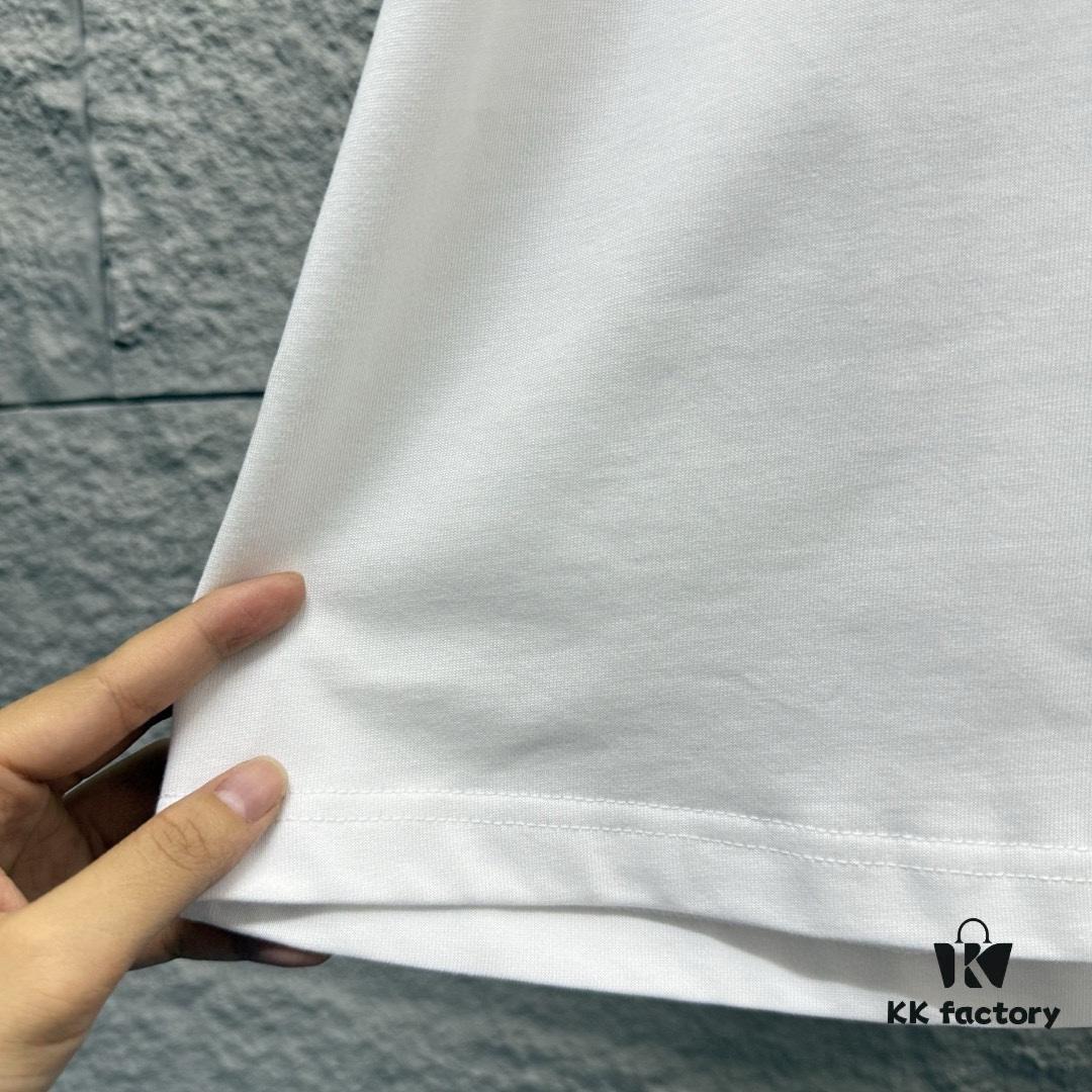 6931a284ccd8ab3d7af96971 Hermes 2025 Spring/Summer New Arrival Sky Sea Freedom Boat Print Custom Double Gauze Plain Cotton Short Sleeve T-Shirt Unisex
