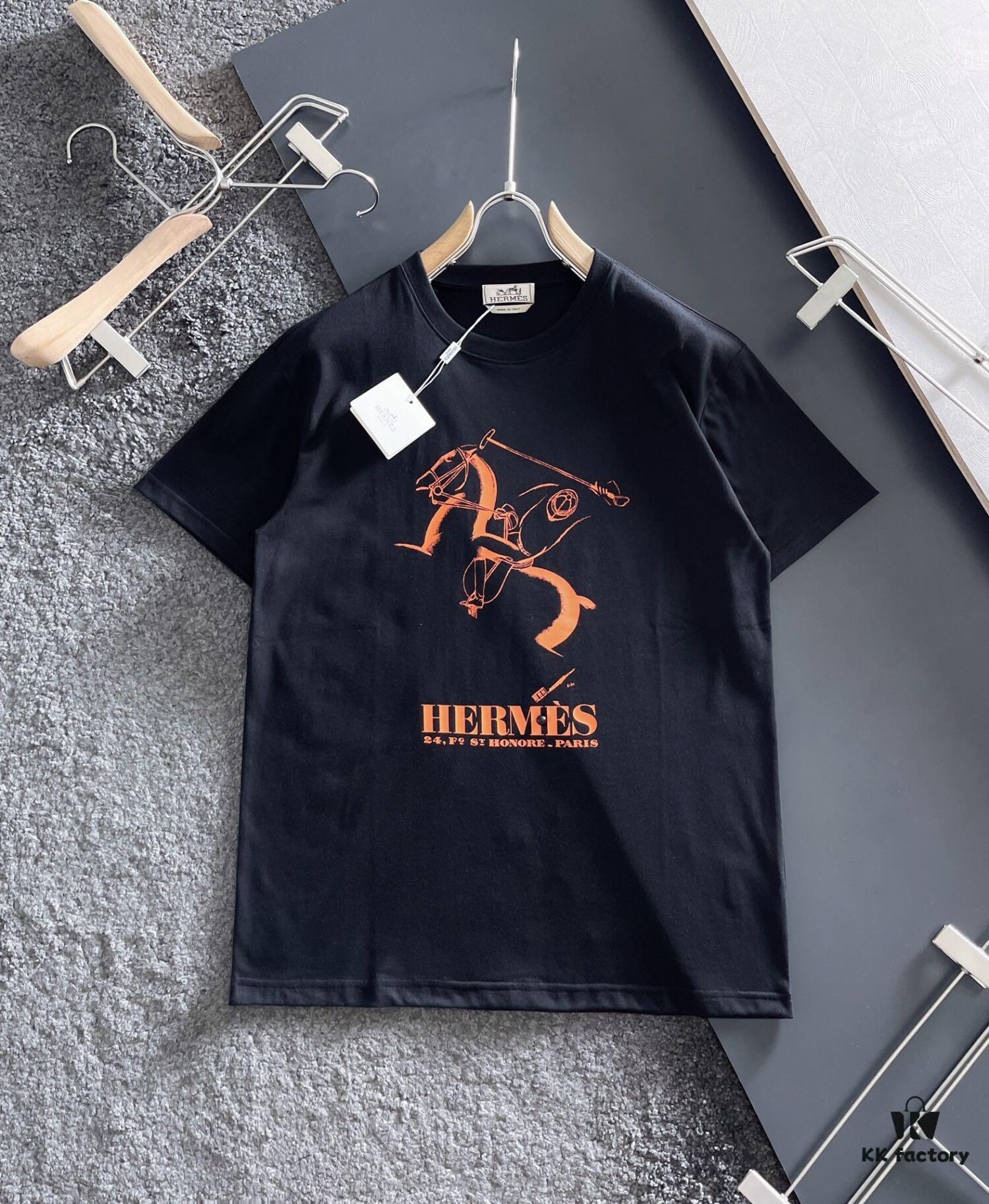 6931a284ccd8ab3d7af9697b Hermes 2025 Latest Print Short Sleeve T-Shirt, High-Quality Cabinet Original Order, Top-Grade Craftsmanship with Imported Fabric