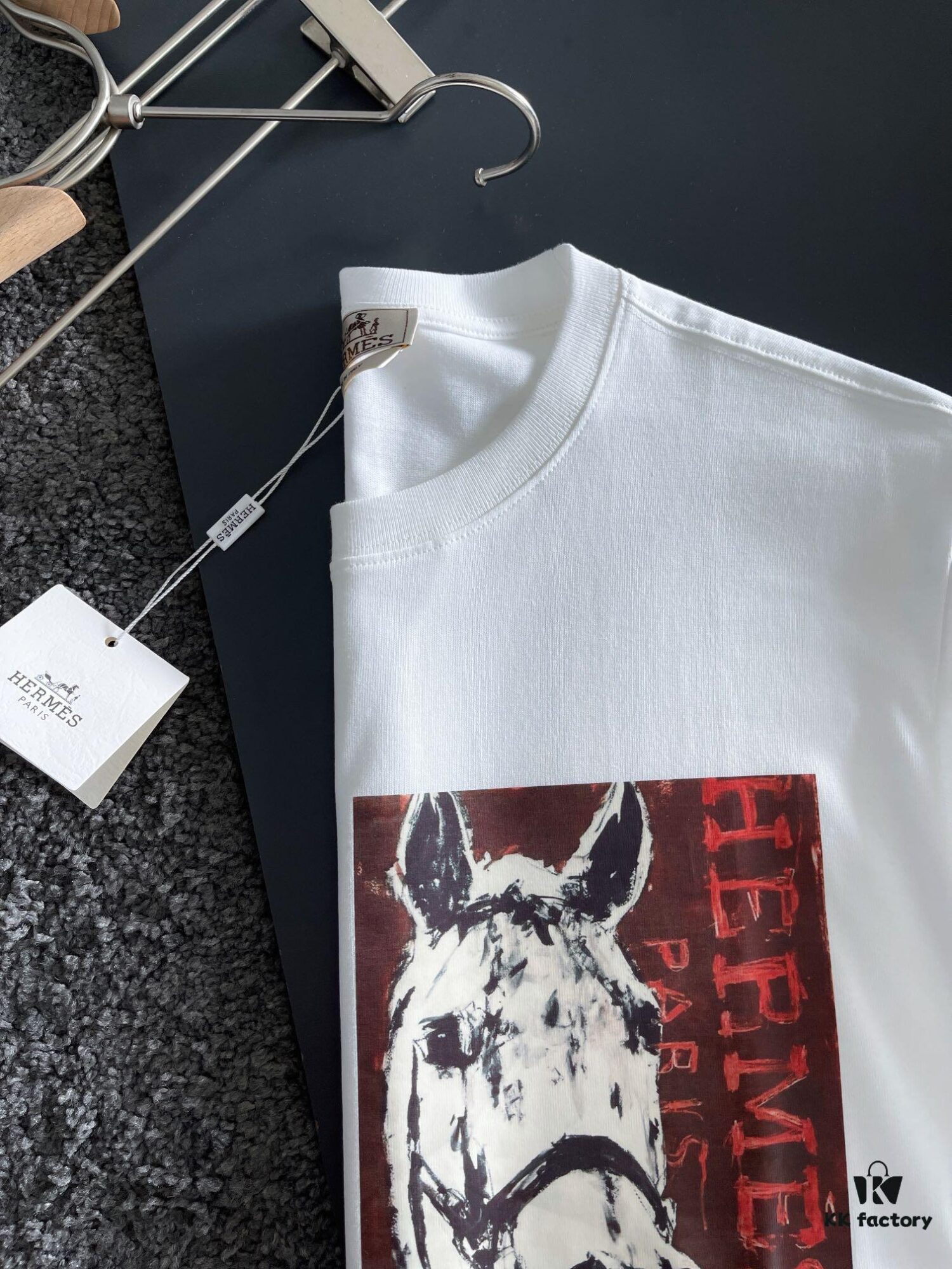 6931a285ccd8ab3d7af96991 Hermes 2025 Latest Print Short Sleeve T-Shirt, High-Quality Cabinet Original Order, Top-Grade Craftsmanship with Imported Fabric
