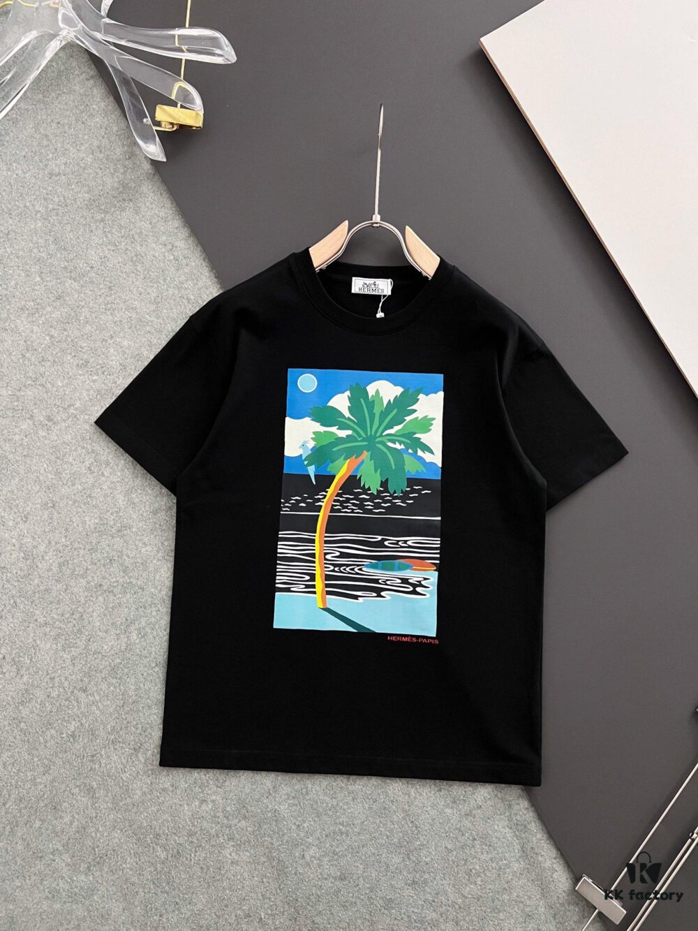 6931a286ccd8ab3d7af969a8 Hermes 2025 Latest Print Short Sleeve T-Shirt, High-Quality Cabinet Original Order Top, Premium Craftsmanship with Imported Fabric