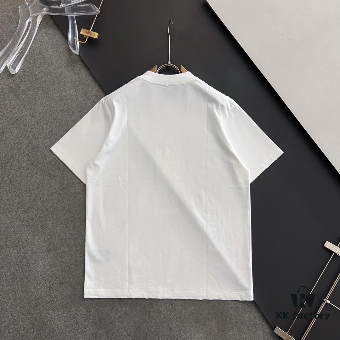 Hermes 2025 Latest Print Short Sleeve T-Shirt, High-Quality Cabinet Original Order Top, Premium Craftsmanship with Imported Fabric