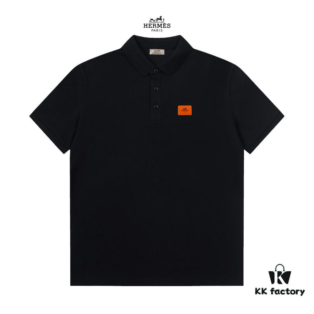 6931a28bccd8ab3d7af969fe Hermes Classic Logo Elegant Polo Shirt